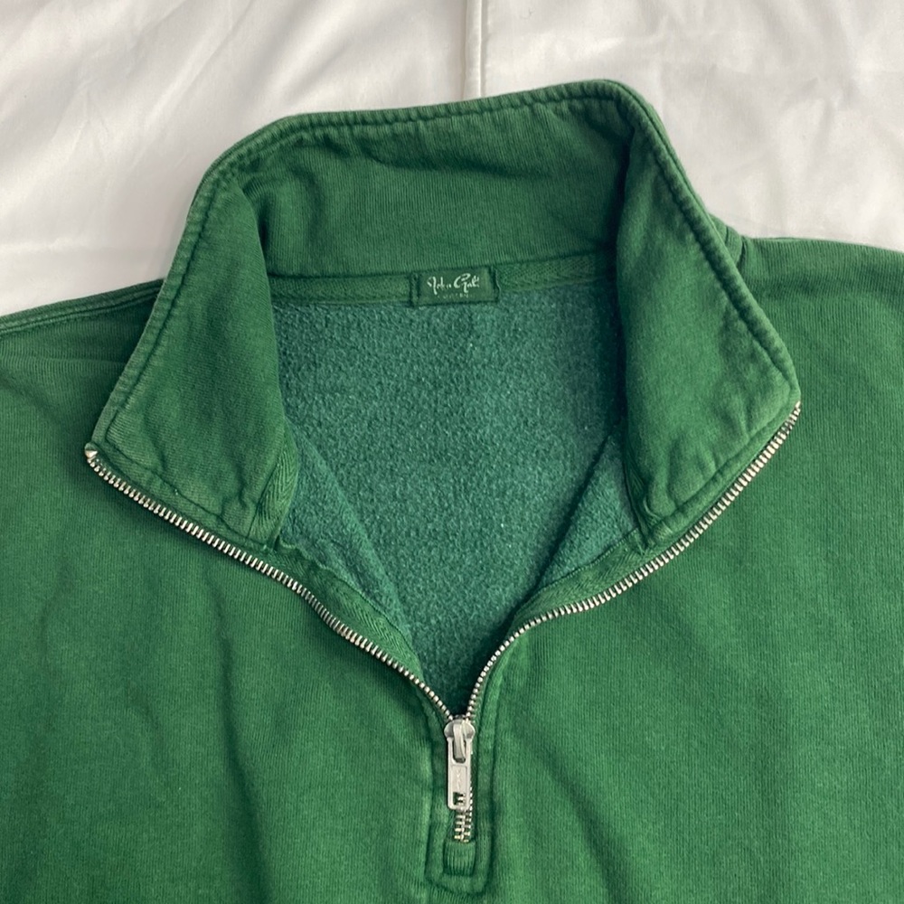 John Galt Green Half-Zip Sweatshirt - Picture 2 of 4